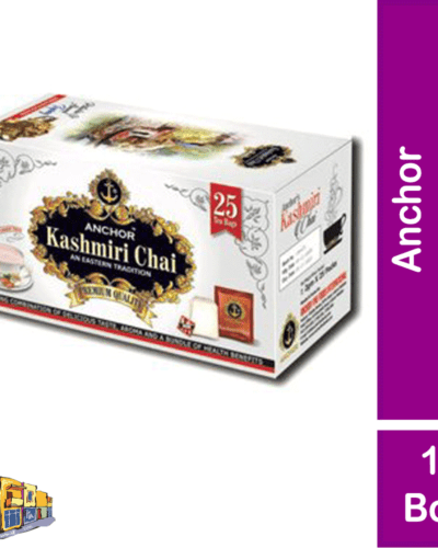 Anchor Kashmiri Chai 25 Tea Bags Box With Pistachio and Almond Topping