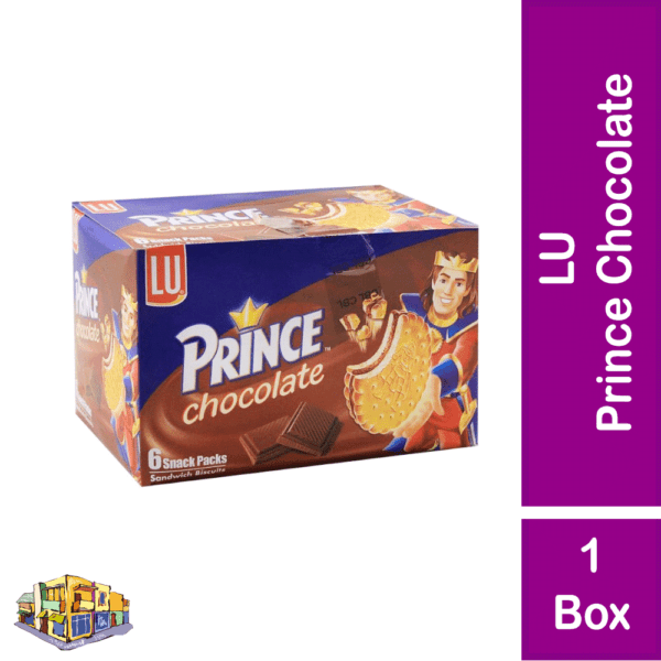 LU Prince Chocolate Biscuit 6 Pcs Box – Rich Creamy Chocolate Filling in Every Bite