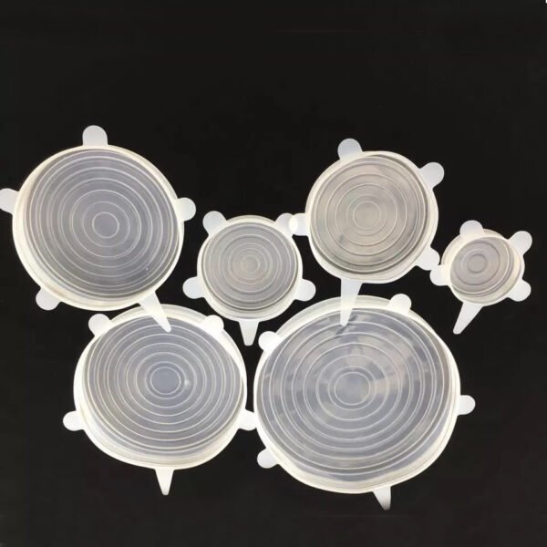 The 6-piece set of multi-functional silicone lid can be stretched to seal the fruit and vegetable lid - Image 9