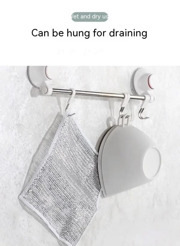 Steel Wire Ball Cloth Kitchen Cleaning Dishcloth - Image 10