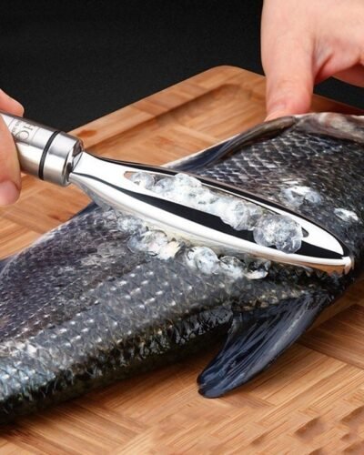 430 Stainless Steel Fish Scale Remover & Cleaning Tool | Multifunction Fish Killing Artifact Kitchen Gadget
